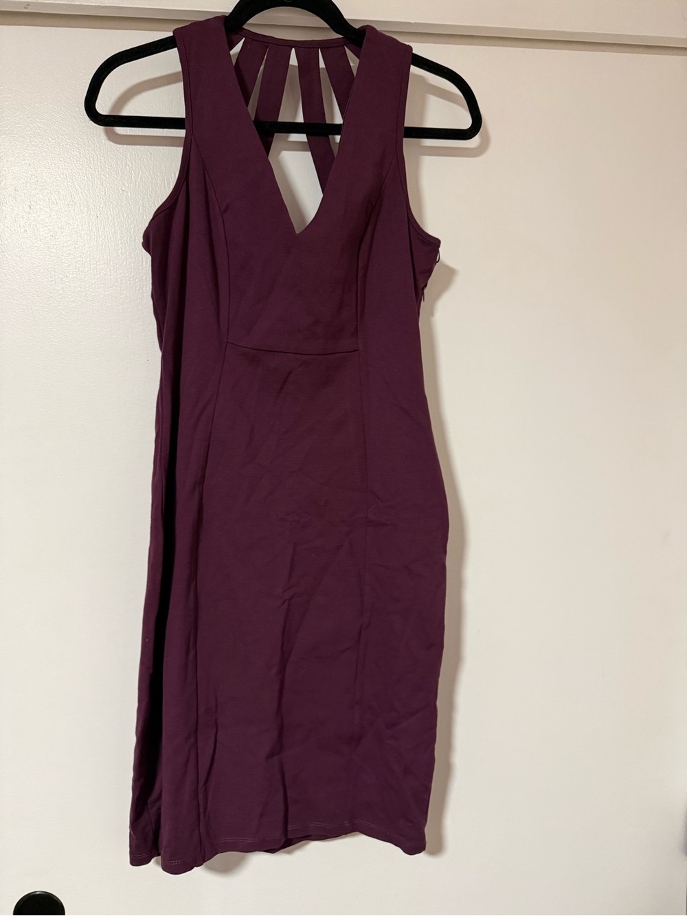Haute Monde Plum One-Shoulder Bodycon Dress